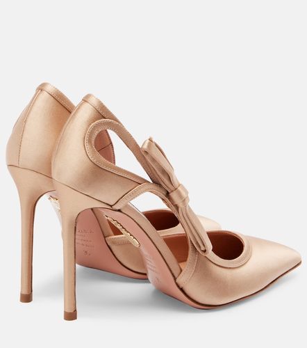 Escarpins Soave 105 en satin - Aquazzura - Modalova