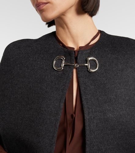 Gucci Cape Caban Horsebit en laine - Gucci - Modalova