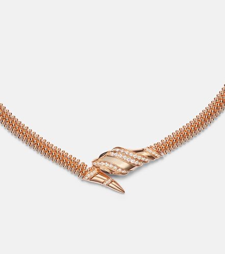 Collier Serpenti en or rose 18 ct, diamants et onyx - Bvlgari - Modalova