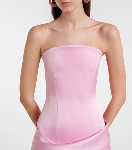 Robe bustier en crêpe de satin - Alex Perry - Modalova