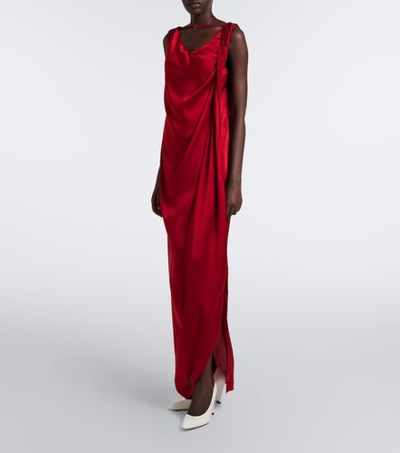 Robe longue en satin - Maison Margiela - Modalova
