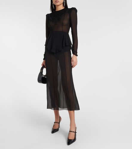 Alessandra Rich Robe midi en soie - Alessandra Rich - Modalova