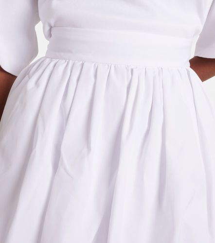 Mini-jupe taille haute en popeline de coton - Dolce&Gabbana - Modalova