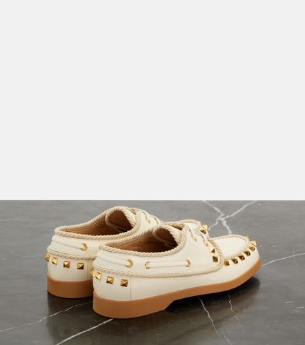 Chaussures bateau Palm Avenue Rocksud en cuir - Valentino Garavani - Modalova
