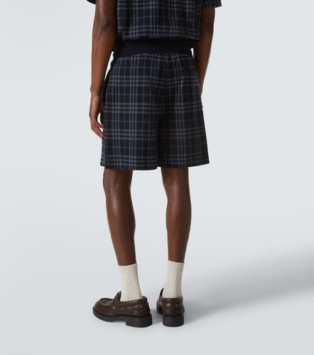 Short en coton mélangé à carreaux - Burberry - Modalova