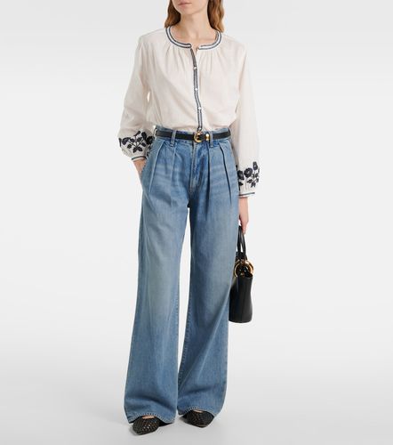 Blouse Rahwa en coton à broderies - Velvet - Modalova