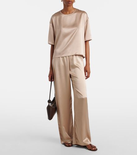 Pantalon ample Barb à taille mi-haute en satin - Leset - Modalova
