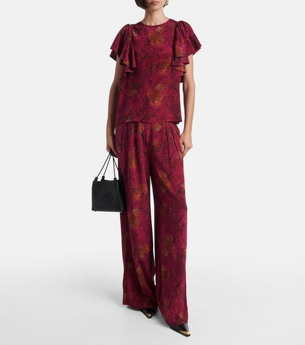Pantalon ample Vivia en crêpe de soie - Ulla Johnson - Modalova