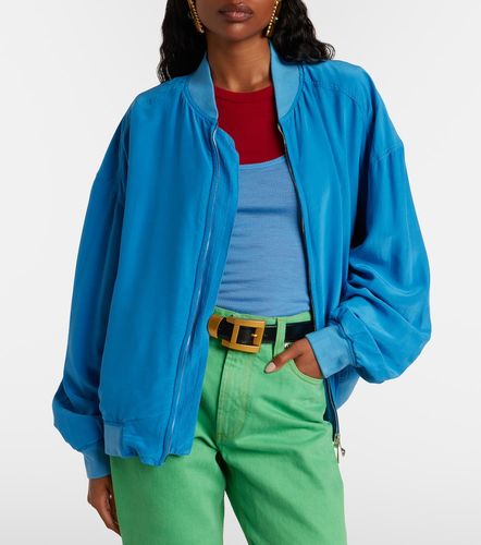 Versace Blouson oversize en soie - Versace - Modalova