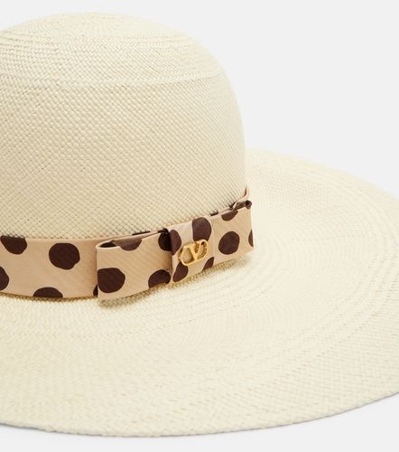 Valentino Chapeau Vlogo en paille - Valentino - Modalova