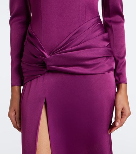 Robe longue en crêpe de satin - Alex Perry - Modalova