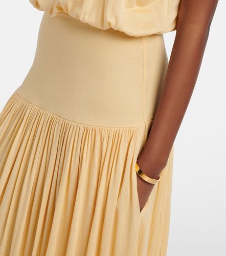 Robe longue en jersey à fronces - Toteme - Modalova