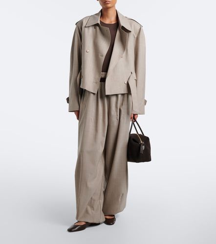 Pantalon ample Oakdale en laine vierge - The Frankie Shop - Modalova