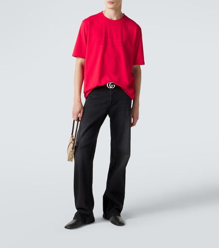 T-shirt en coton mélangé à logo - Gucci - Modalova