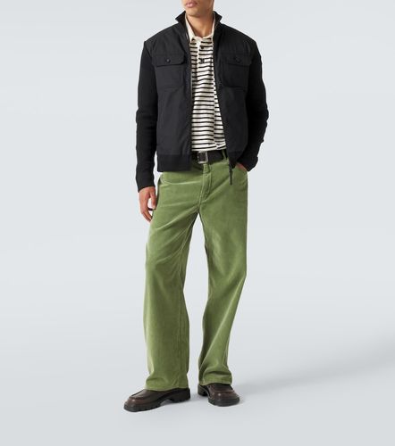 Cardigan zippé en laine vierge et duvet - Moncler - Modalova