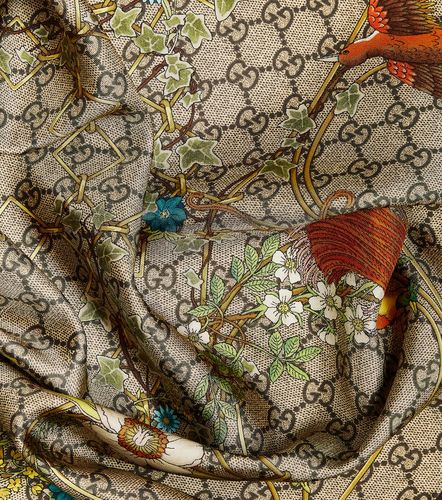 Gucci Foulard en soie imprimé - Gucci - Modalova