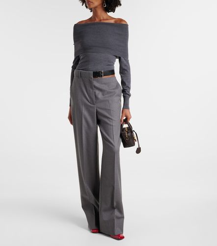 Top en laine vierge à encolure bardot - Stella McCartney - Modalova