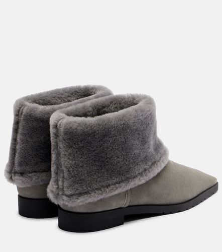 Bottines en daim et shearling - Toteme - Modalova