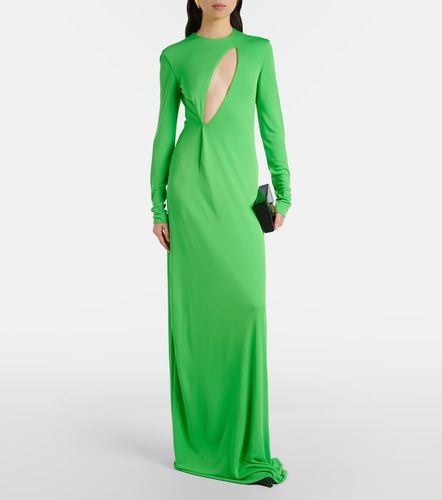 Robe longue en crêpe à découpe - Tom Ford - Modalova