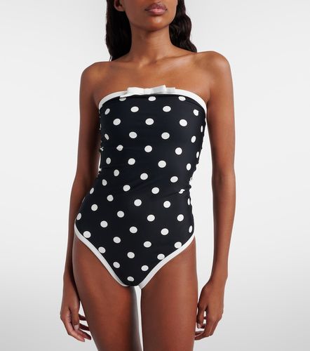 Maillot de bain bustier à pois - Self-Portrait - Modalova