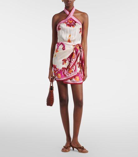 Robe Manon imprimée en satin - Poupette St Barth - Modalova