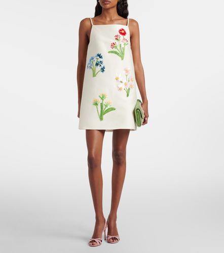 Robe Leia en laine et soie à ornements - Leo Lin - Modalova