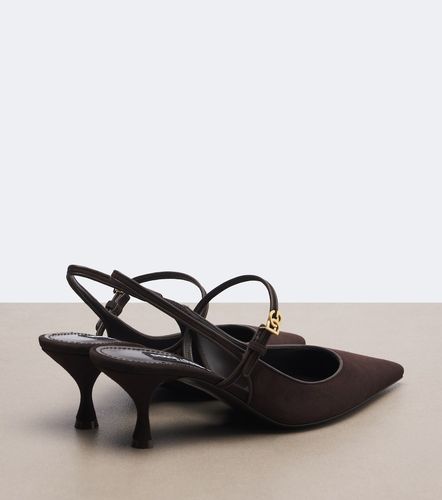 Escarpins slingback DG en daim - Dolce&Gabbana - Modalova