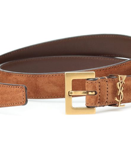 Ceinture Cassandre 20 en daim - Saint Laurent - Modalova