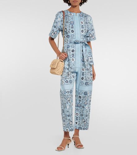 Combi-pantalon imprimée en coton - Tory Burch - Modalova