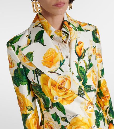 Veste Turlington en soie mélangée - Dolce&Gabbana - Modalova