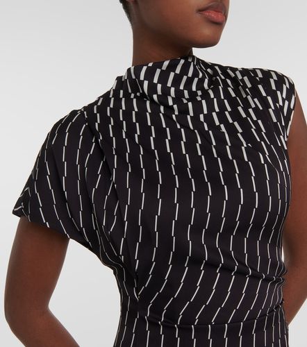 Robe longue June en soie mélangée imprimée - Tove - Modalova