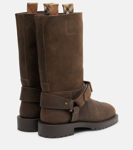 Burberry Bottes Soft Saddle en daim - Burberry - Modalova