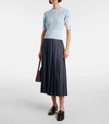 Thom Browne Top 4-Bar en coton - Thom Browne - Modalova