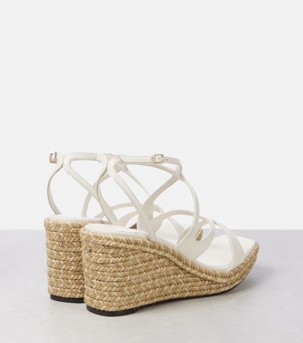 Espadrilles compensées Ayla 85 en cuir - Jimmy Choo - Modalova