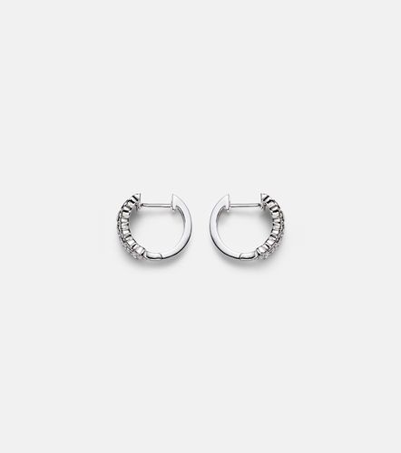 Boucles d'oreilles Three Row en or blanc 18 ct et diamants - Anita Ko - Modalova