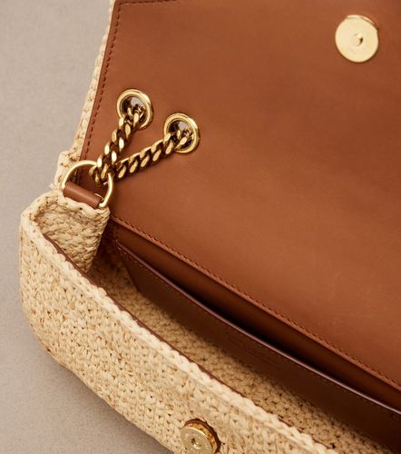 Sac porté épaule Loulou Mini en raphia - Saint Laurent - Modalova