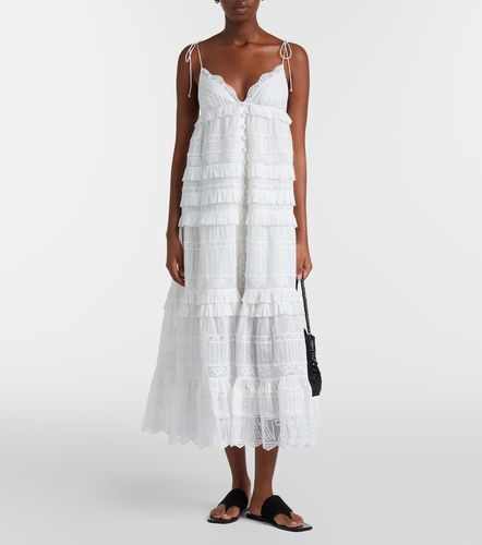 Robe Solstice en coton à volants - Zimmermann - Modalova