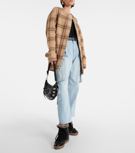 Bottines compensées Nowles en cuir et shearling - Isabel Marant - Modalova
