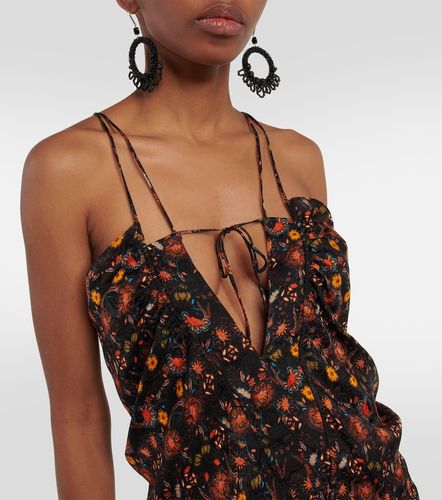 Robe Presly en soie mélangée à fleurs - Isabel Marant - Modalova
