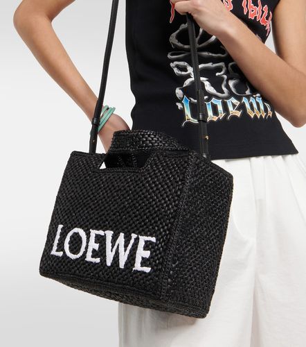Sac à main Paula's Ibiza Small en raphia à logo - Loewe - Modalova