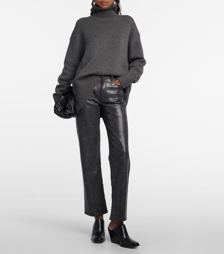 Pantalon droit Sloane en cuir - Agolde - Modalova