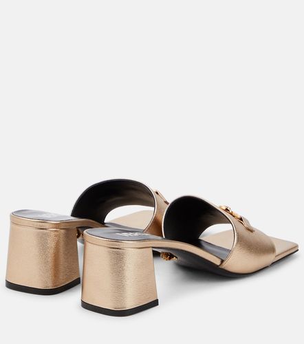 Mules Medusa '95 en cuir métallisé - Versace - Modalova