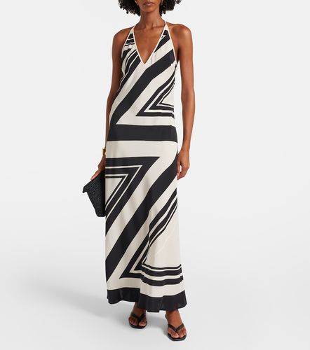 Robe longue Pierra imprimée en crêpe de soie - SIR - Modalova