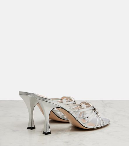 Mules Interlocking G 85 en cuir métallisé - Gucci - Modalova