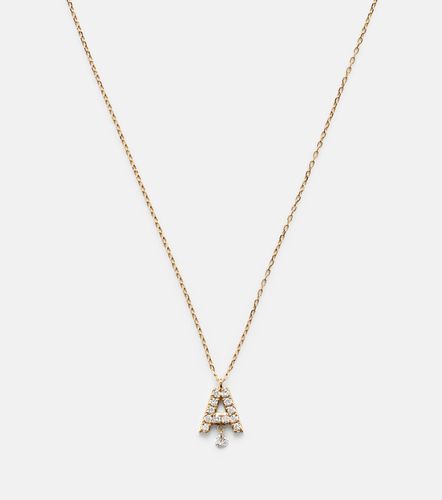 Persée Collier Alphabet A en or 18 ct et diamants - Persee - Modalova