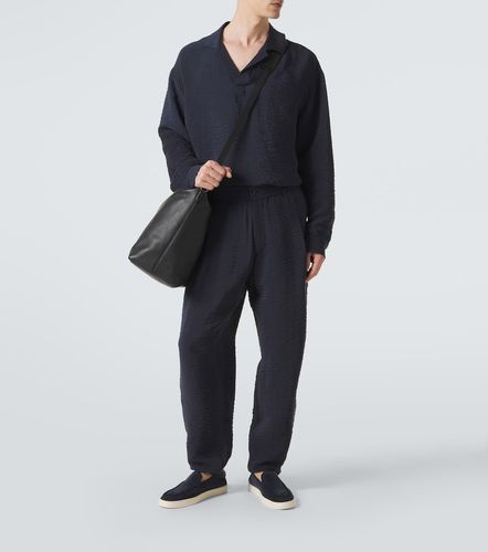 Giorgio Armani Polo en seersucker - Giorgio Armani - Modalova