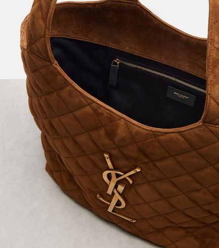 Cabas Icare Medium en daim matelassé - Saint Laurent - Modalova
