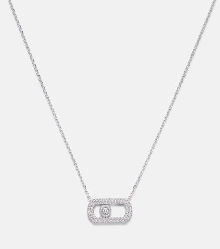 Collier So Move en or blanc 18 ct et diamants - Messika - Modalova