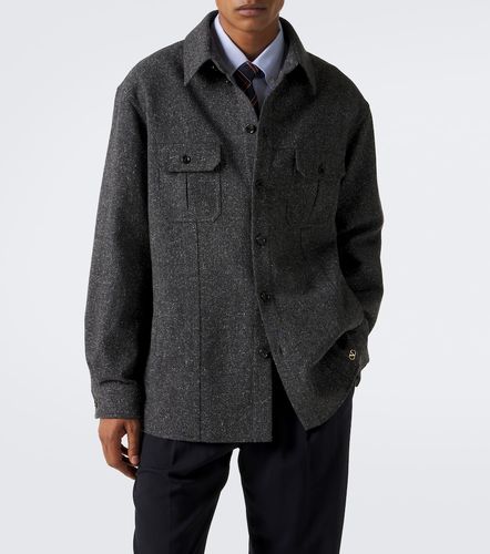 Surchemise VLogo en laine et soie - Valentino - Modalova