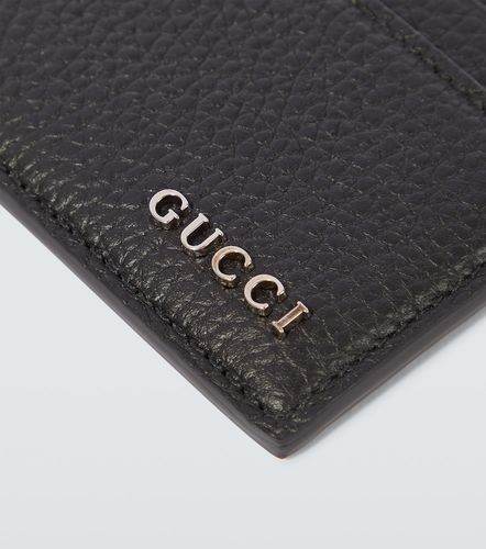 Gucci Porte-cartes en cuir à logo - Gucci - Modalova